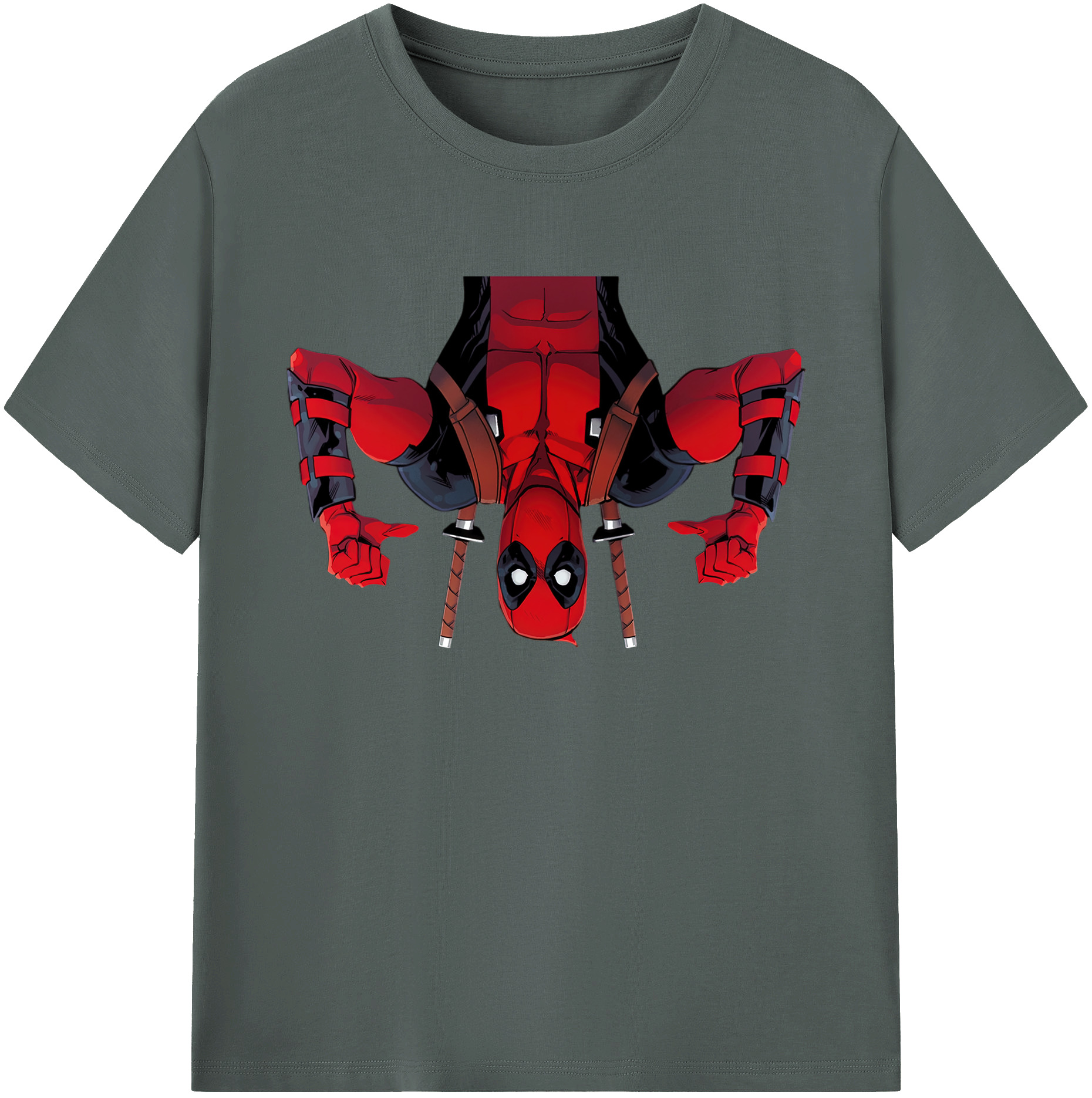 （画像用） Deadpool デッドプール 綿100％ メンズ半袖Tシャツ｜肌触りやわらか＆通気性